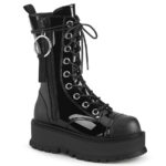 Slacker-220 Black Vegan Leather Demonia
