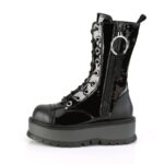 Slacker-220 Black Vegan Leather Demonia - Image 4