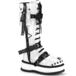 Slacker-260 White Patent Demonia