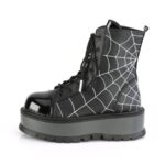 Slacker-88 Black Vegan Leather-Patent Demonia - Image 4