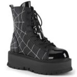 Slacker-88 Black Vegan Leather-Patent Demonia - Image 6