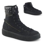 Sneeker-270 Black Canvas Demonia - Image 2