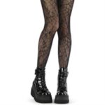 Spider Web Pantyhose Demonia Black Nylon - Image 3