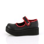 Sprite-01 Black Vegan Leather Demonia - Image 4