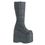 Stack-301 Demonia Black Vegan Leather - Image 2