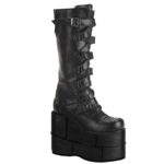 Stack-308 Black Vegan Leather Demonia - Image 2