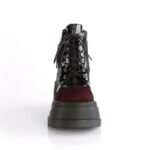 Stomp-18 Black Burgundy Velvet Demonia - Image 3