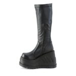 Stomp-200 Black Stretch Vegan Leather Demonia - Image 4