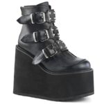 Swing-105 Black Vegan Leather Demonia - Image 2