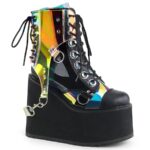 Swing-115 Demonia Black Vegan Leather - Image 2