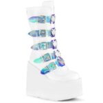 Swing-230 White Vegan Leather Demonia - Image 6