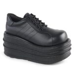 Tempo-08 Black Vegan Leather Demonia