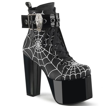 Torment-51 Demonia Black Vegan Leather