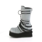 Trashville-138 Gray Multi Reflective Vegan Leather Demonia - Image 4