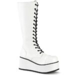Trashville-502 White Vegan Leather Demonia - Image 2