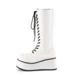 Trashville-502 White Vegan Leather Demonia - Image 4