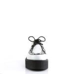V-Creeper-502 White Vegan Leather Demonia - Image 3