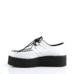 V-Creeper-502 White Vegan Leather Demonia - Image 4