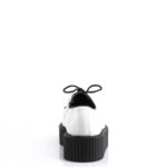 V-Creeper-502 White Vegan Leather Demonia - Image 5