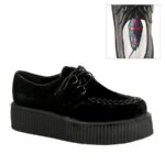 V-Creeper-502S Demonia Black Vegan Suede - Image 2