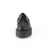 V-Creeper-516 Black Vegan Leather Demonia - Image 3