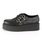 V-Creeper-516 Black Vegan Leather Demonia - Image 4