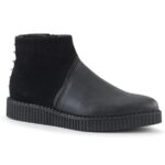 V-Creeper-750 Black Vegan Leather-Microfiber Demonia
