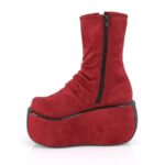 Violet-100 Demonia Burgundy Faux Suede - Image 4