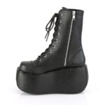 Violet-120 Black Vegan Leather Demonia - Image 4