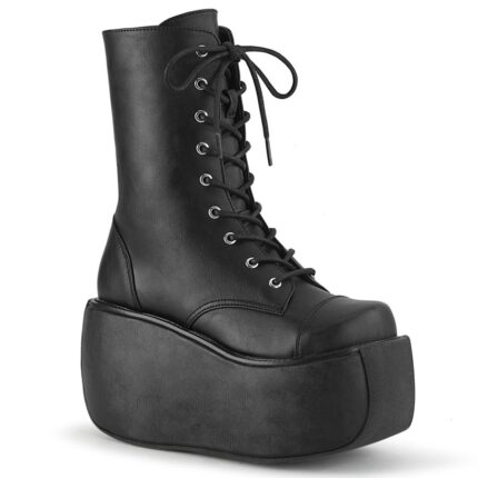 Violet-120 Black Vegan Leather Demonia