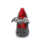 Vivika-32 Black Vegan Leather Demonia - Image 3