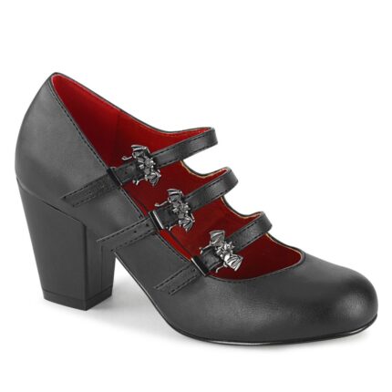 Vivika-38 Demonia Black Vegan Leather