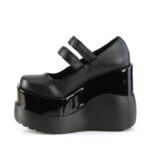 Void-37 Black Vegan Leather-Patent Demonia - Image 4