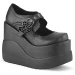 Void-38 Black Vegan Leather Demonia