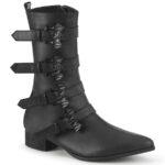 Warlock-110-B Demonia Black Vegan Leather - Image 2