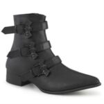 Warlock-50-B Demonia Black Vegan Leather - Image 6