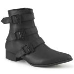 Warlock-50-C Black Vegan Leather Demonia - Image 2