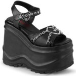 Wave-09 Demonia Black Vegan Leather - Image 2