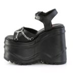 Wave-09 Demonia Black Vegan Leather - Image 4