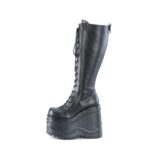 Wave-200 Black Vegan Leather Demonia - Image 4