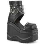 Wave-22 Black Vegan Leather Demonia - Image 2