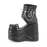 Wave-22 Black Vegan Leather Demonia - Image 4