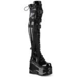 Wave-315 Demonia Black Stretch Patent
